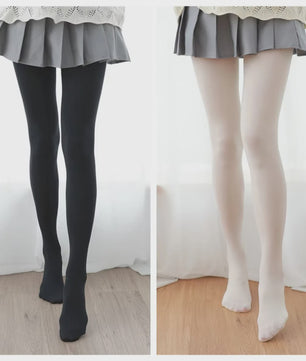 120D Lolita Stijl Dijhoge Nylon Kousen - Zoet & Sexy - Melkwit