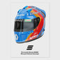 Iconische F1 Racer Helm Poster - Ayrton Senna Formule 1 Muurdecoratie