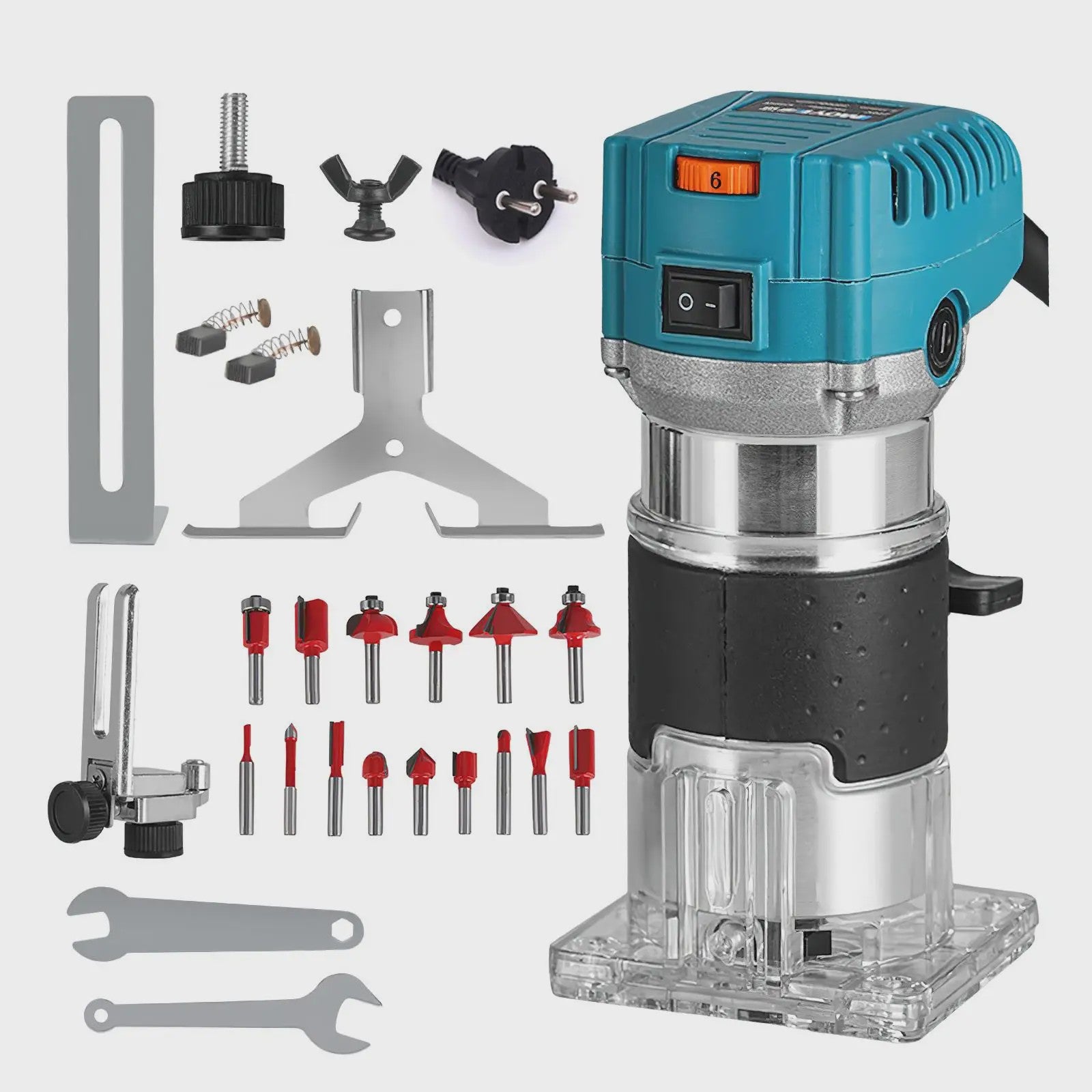Krachtige 1380W Elektrische Hout Router & Trimmer voor Frezen, Graveren en Frezen