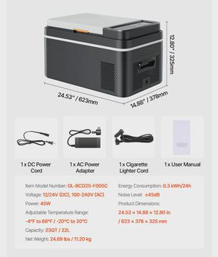 Draagbare Koelbox Vriezer 20L-55L - Compressor Koeling voor Auto, Camping & Thuis
