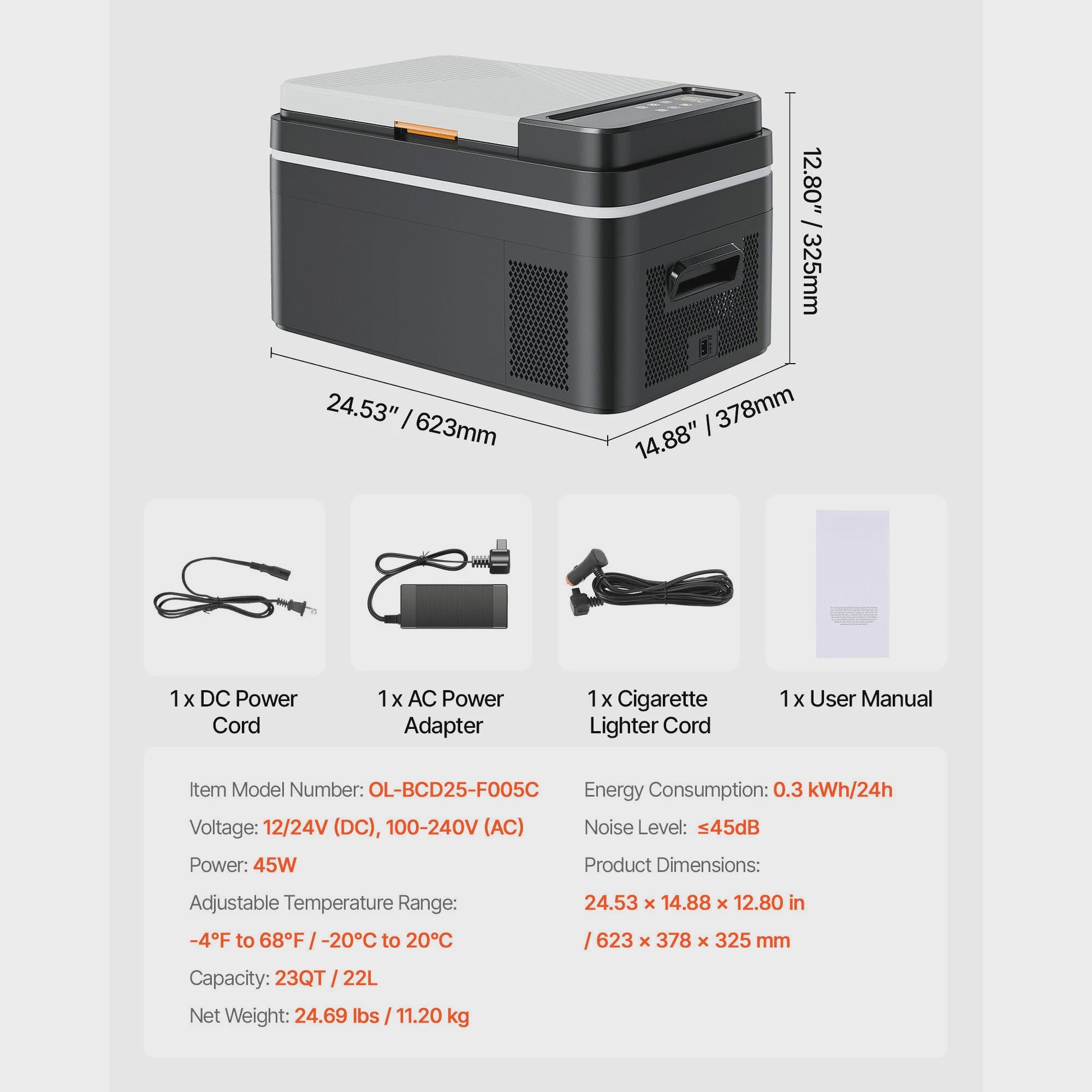 Draagbare Koelbox Vriezer 20L-55L - Compressor Koeling voor Auto, Camping & Thuis