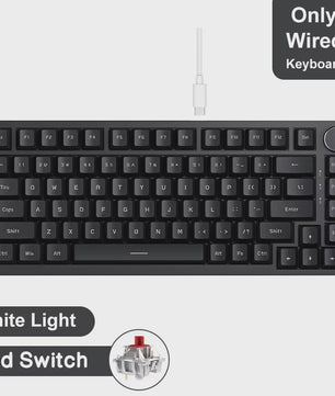AJAZZ AK820 Pro Mechanisch Gaming Toetsenbord - Draadloos Bluetooth/2.4G/USB-C, Hot-Swappable, Gasket Mount, RGB