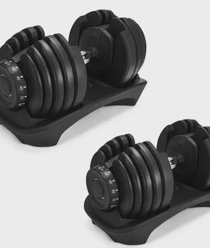 Verstelbare Dumbbell Set 2.5-24 KG - Ruimtebesparend en Veelzijdig Fitnessgewicht