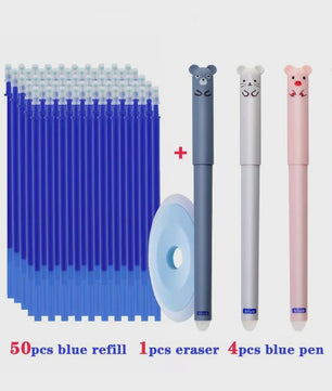 Set Uitwisbare Gelpennen met 55 Navullingen - 0.5mm - Kantoor & School