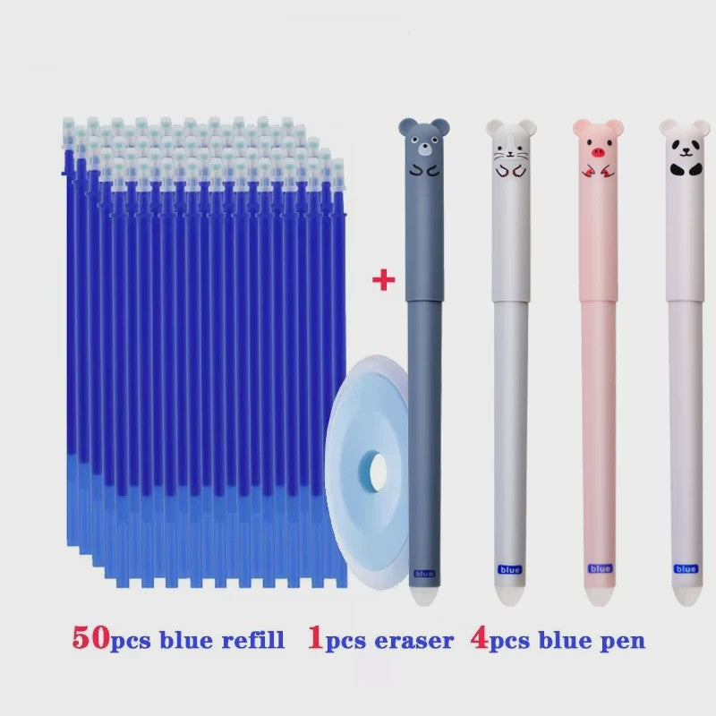 Set Uitwisbare Gelpennen met 55 Navullingen - 0.5mm - Kantoor & School