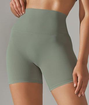 Dames Sportshorts Hoge Taille Squat Proof - Sneldrogend voor Yoga, Fitness & Fietsen