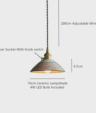 Moderne Scandinavische Keramische Hanglamp - LED - 4W - Sfeervolle Verlichting voor Woonkamer, Eetkamer & Slaapkamer