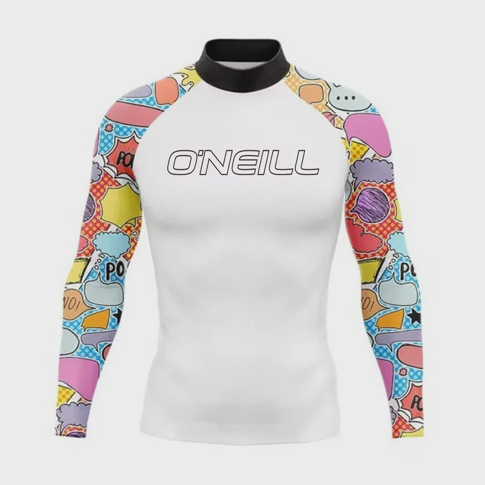Heren Rashguard Lange Mouw - UV Bescherming Zomer T-shirt voor Surfen, Duiken & Strand