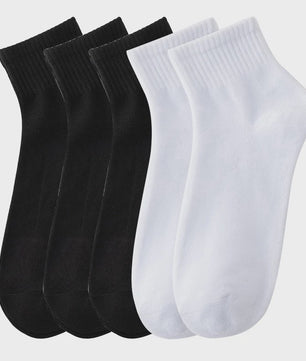 5 Paar Heren Sokken - Comfortabel, Ademend & Veelzijdig voor Zakelijk, Casual en Sport