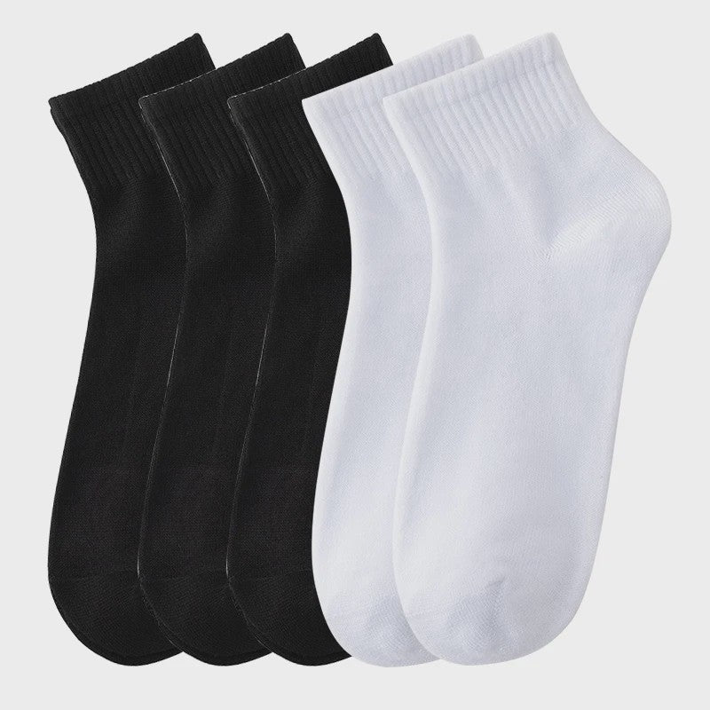 5 Paar Heren Sokken - Comfortabel, Ademend & Veelzijdig voor Zakelijk, Casual en Sport