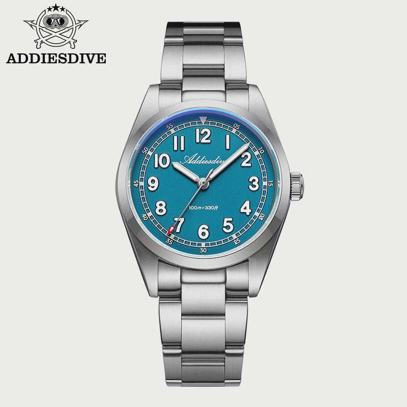 ADDIESDIVE Luxe Heren Quartz Horloge - 100m Waterdicht, Saffierglas & BGW9 Lume (AD2521)