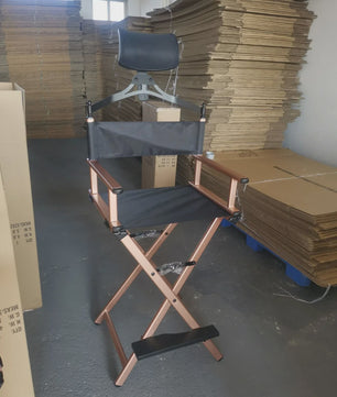 Opvouwbare Aluminium Make-up Stoel - Comfortabel & Draagbaar voor Buiten, Camping of Kantoor