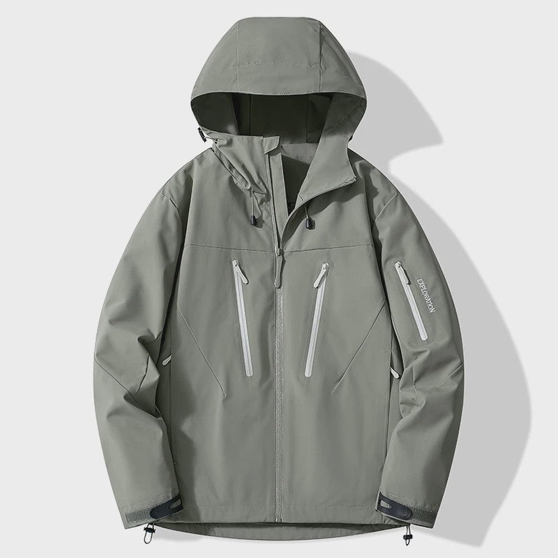 Unisex Waterdichte Outdoor Jas - Winddicht & Ademend voor Wandelen, Kamperen & Sport