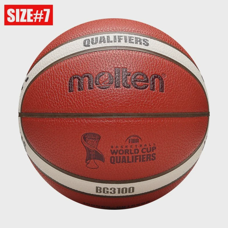Molten BG3100 Basketbal: Officiële Maat 7, 6, 5 | PU Leer | Indoor & Outdoor Gebruik