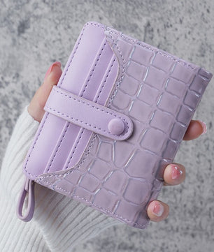 Compacte Portemonnee met Kroko Print - Kaarthouder & Muntportemonnee voor Dames