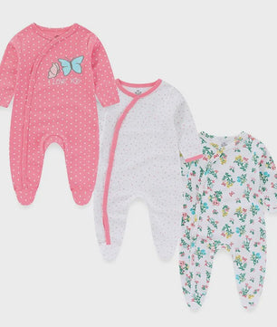 3-Pack Baby Rompers Unisex Katoen - Zacht & Comfortabel voor Pasgeborenen