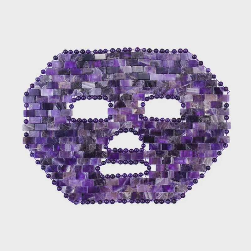 Natuurlijk Amethist Jade Gezichtsmasker & Gua Sha Roller Set