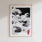 Japanse Canvas Print: Iconische Fuji & Golven - Retro Landschap Poster