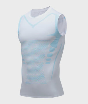 Heren Compressie Tanktop - Sneldrogend Sportshirt voor Fitness & Bodybuilding
