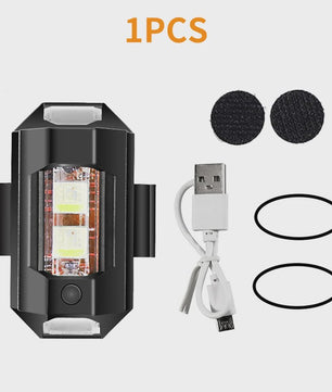 Universeel Mini LED Waarschuwingslicht - 7 Kleuren & 22 Modi - USB Oplaadbaar