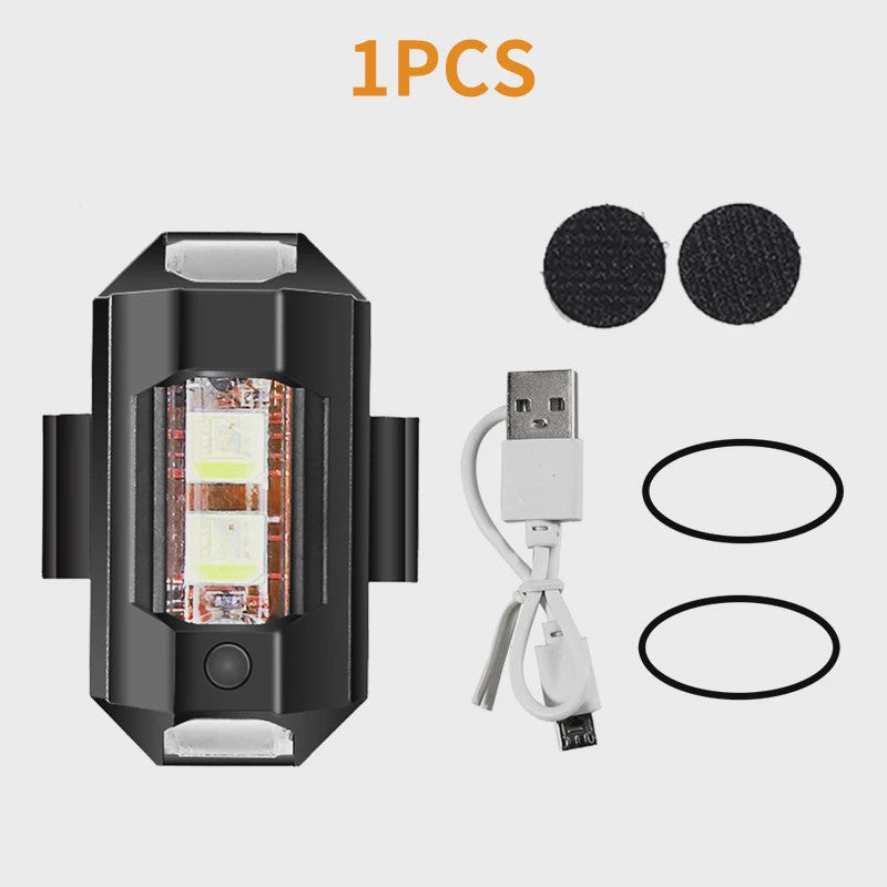 Universeel Mini LED Waarschuwingslicht - 7 Kleuren & 22 Modi - USB Oplaadbaar