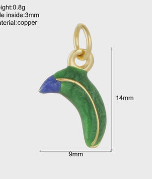 Gouden Bedeltjes Fruit & Drankjes met Zirkonia - Sieraden Maken