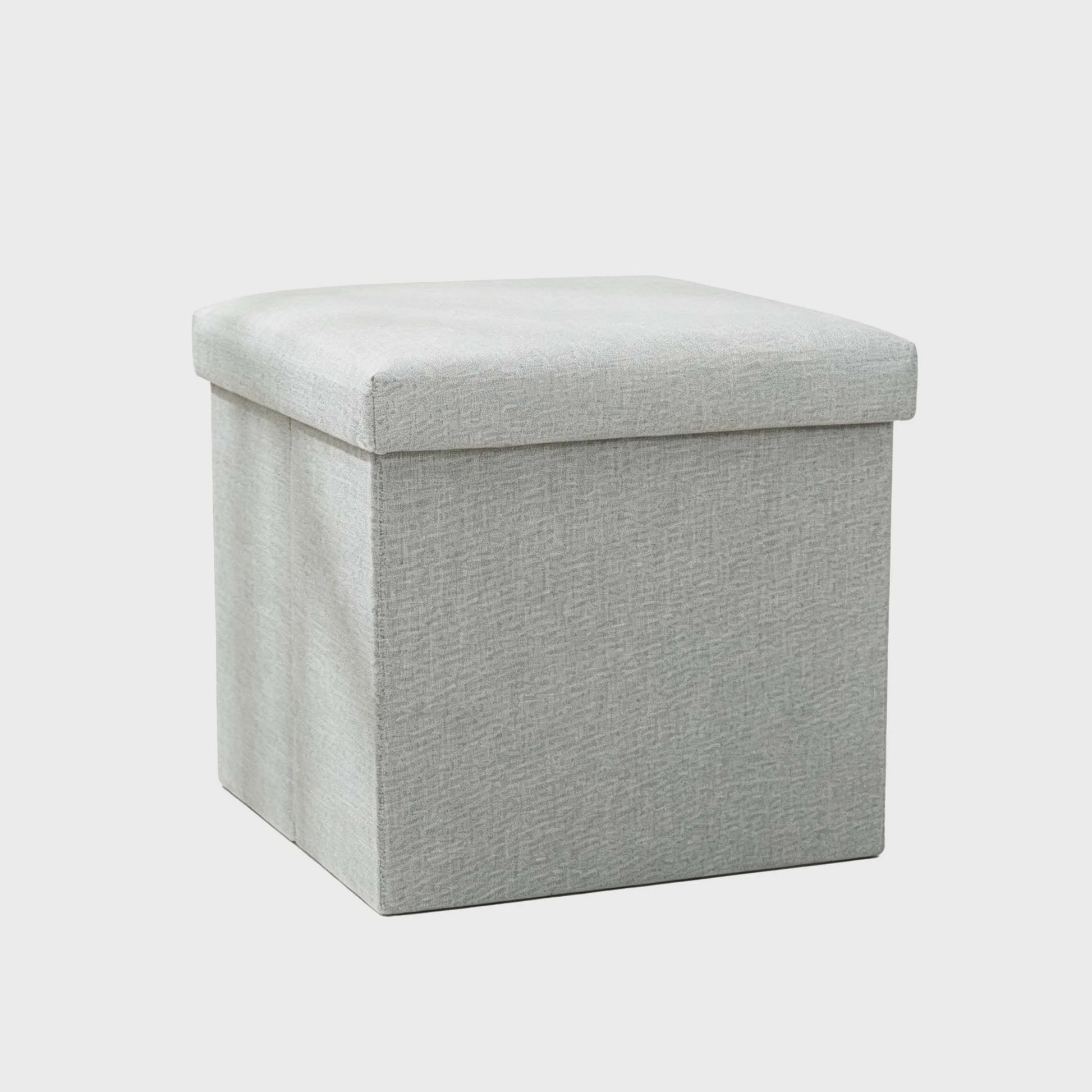 Opvouwbare Opberg Poef Kruk - 30x30x30cm - Voetenbank & Organizer - 150kg belastbaar