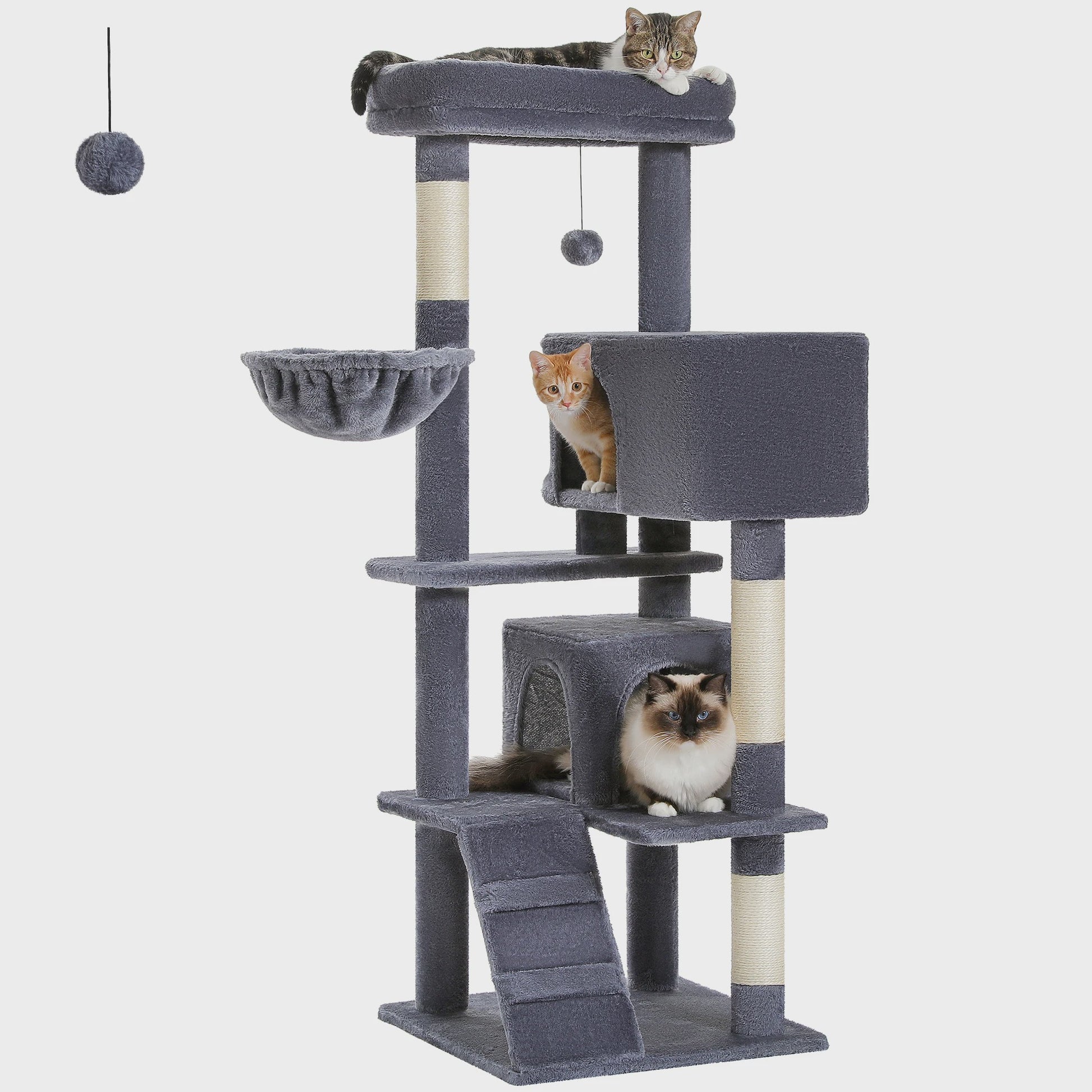 Luxe Kattenboom met Krabpalen, Hangmat en Knusse Condo - Grote Katten Toren