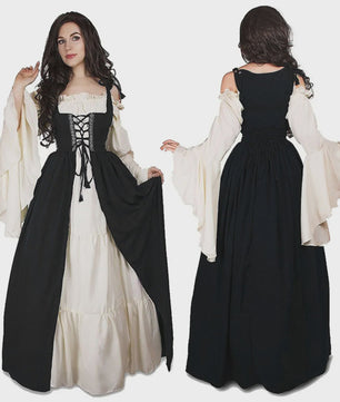 Middeleeuwse Jurk Dames - Vintage Ierse Kostuum voor Cosplay, Feest & Dans