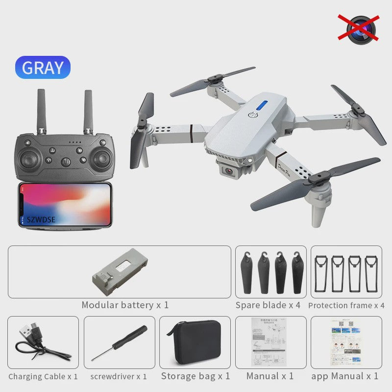 E88 Pro Max Drone: Opvouwbare Quadcopter met 4K Camera, Optische Flow en Beginnersvriendelijke Functies