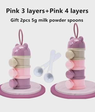 Babydoos Melkpoeder & Snack Container - Gelaagd & Draagbaar