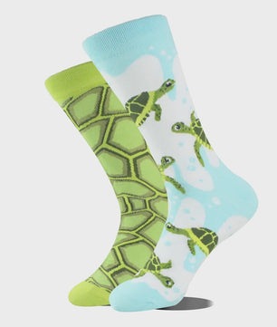 Grappige Heren Sokken met Dierenprint - Katoen, Mid-Length, Asymmetrisch Design