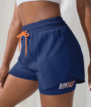 Dames High Waist Yoga Shorts met Ingebouwde Legging - Comfort & Stijl voor Sport