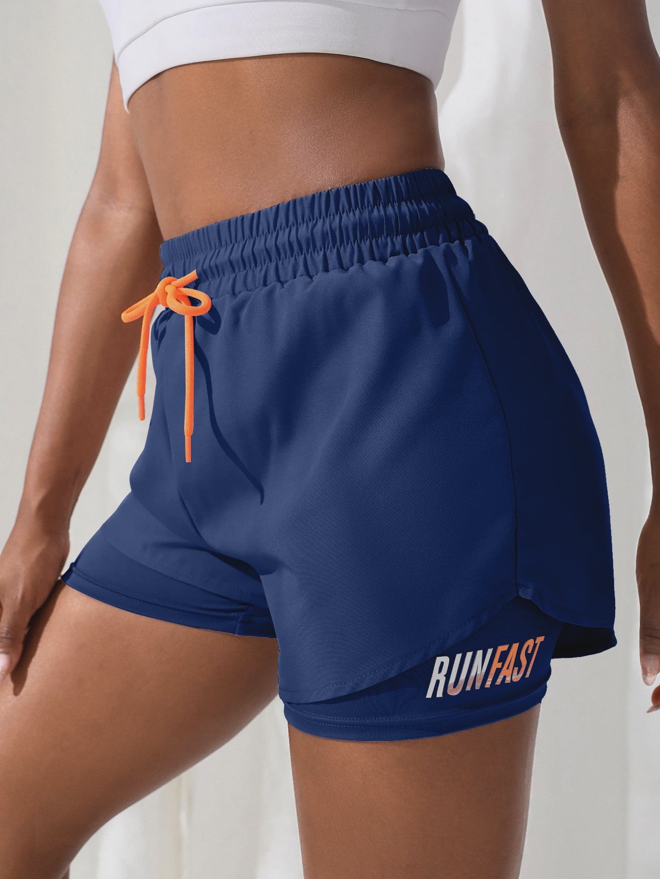 Dames High Waist Yoga Shorts met Ingebouwde Legging - Comfort & Stijl voor Sport