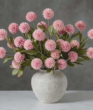 Zijden Kunstbloemen Stelen (70cm) - 4 Bloemhoofden Daisy/Paardenbloem voor Decoratie