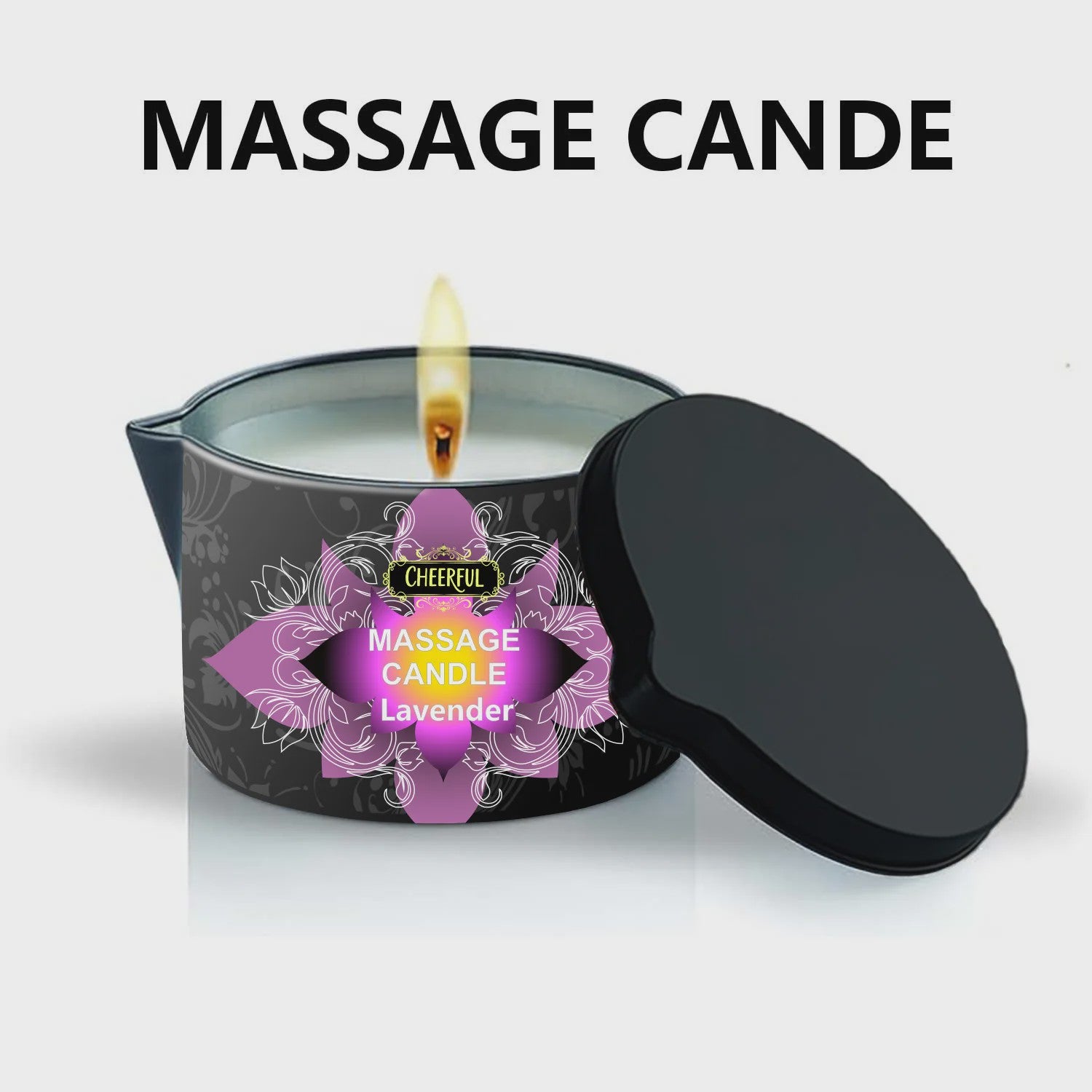 Luxe Massage Olie Kaars - Aromatherapie voor Ontspanning & Huidverzorging