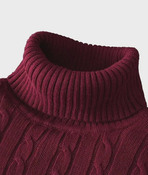 Heren Gebreide Coltrui - Slim Fit Winter Pullover
