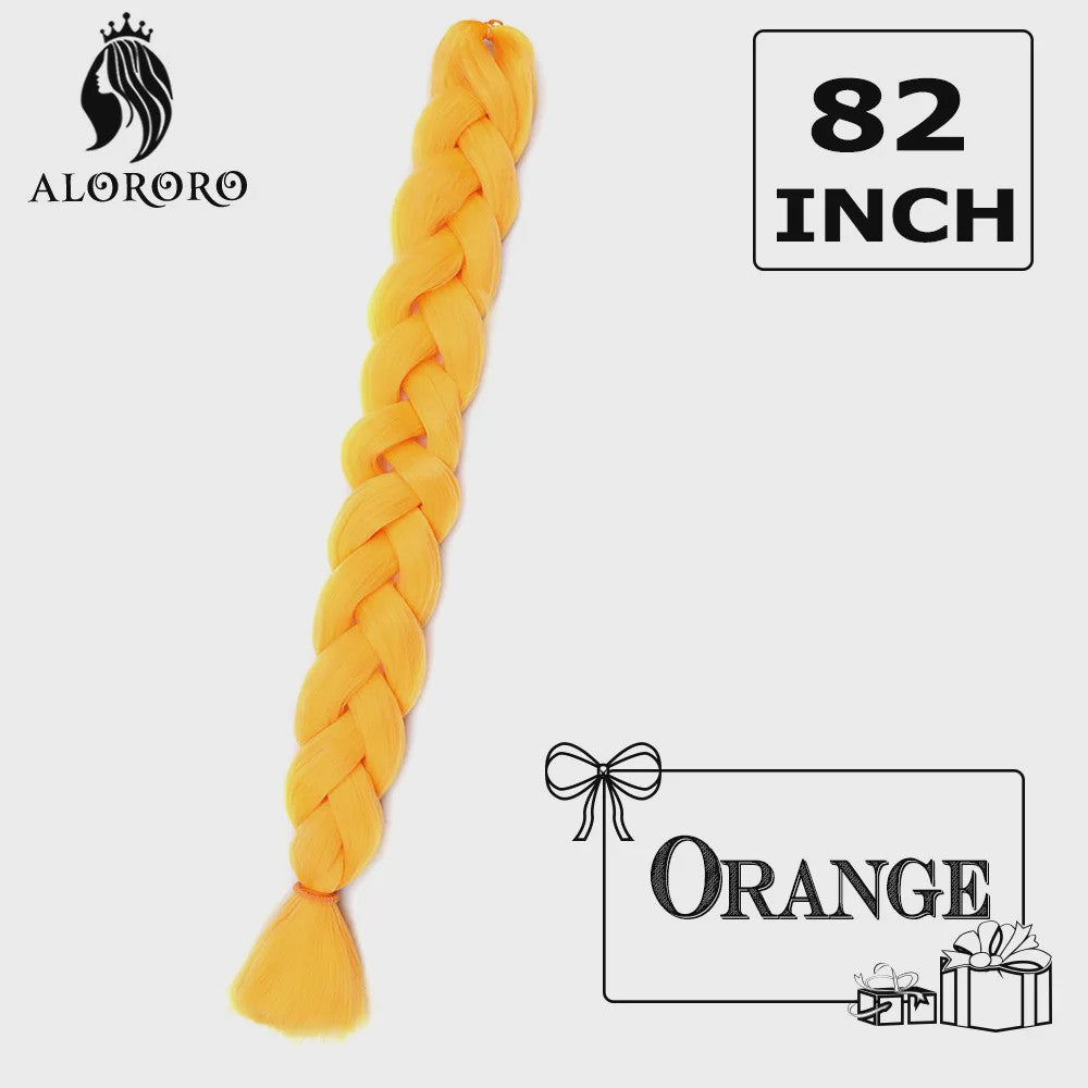 Alororo Jumbo Braids Haarverlenging - 82 Inch Synthetisch Hittebestendig Vlecht Haar