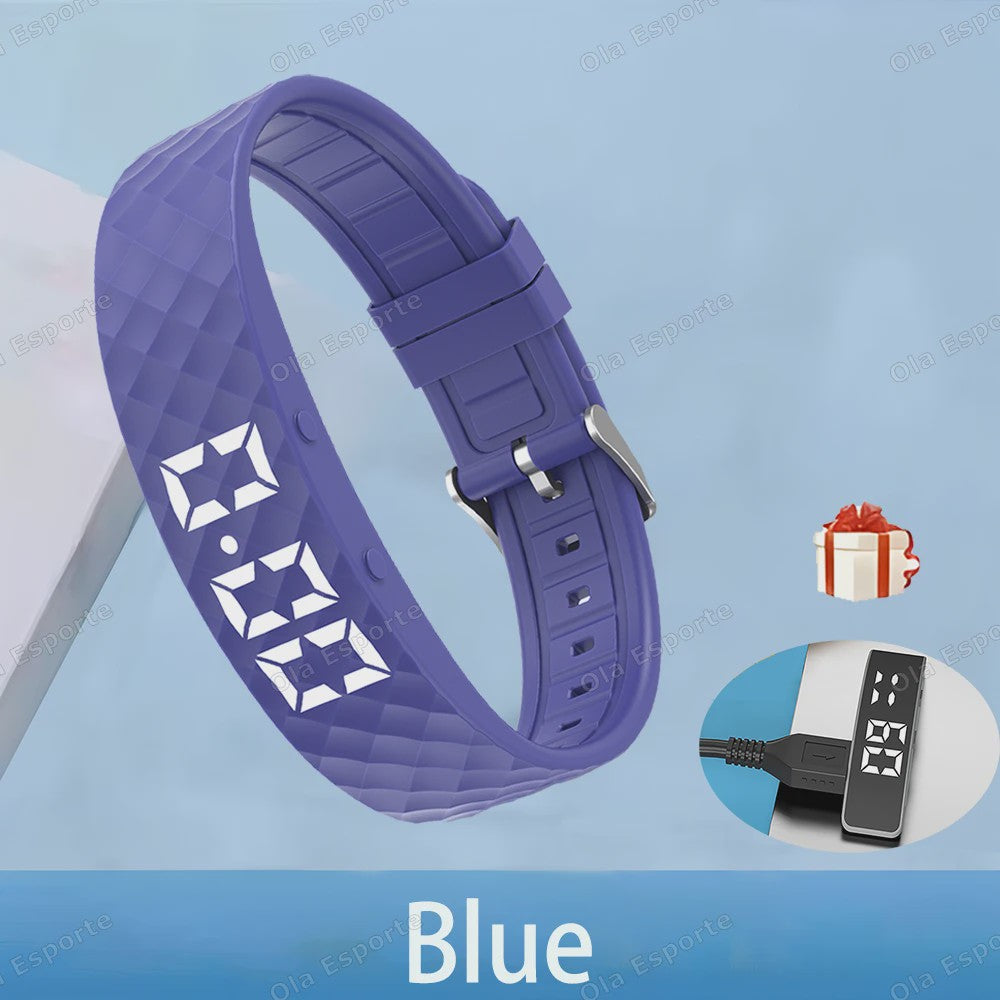 Trilwekker Armband Horloge - Stille Wekker voor Zware Slapers, Verstelbaar & Draagbaar