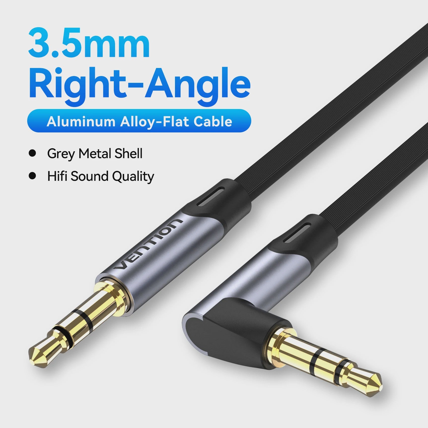 Vention 3.5mm Jack Audio Kabel - Male naar Male Aux Kabel voor Telefoon, Auto, Koptelefoon & Speaker