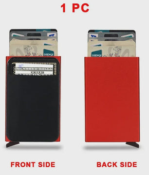 Slimme RFID Portemonnee Kaarthouder - Pop-Up Aluminium Creditcard Wallet