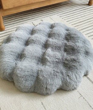 Luxe Pluche Zitkussen met Memory Foam - Rond, Zacht & Comfortabel