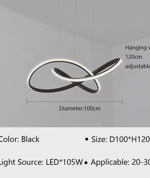 Moderne LED Hanglamp - Stijlvolle Verlichting voor Woonkamer, Eetkamer & Slaapkamer