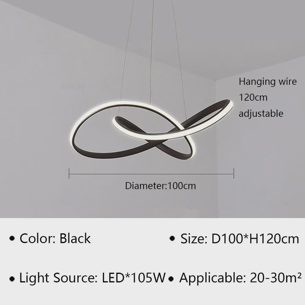 Moderne LED Hanglamp - Stijlvolle Verlichting voor Woonkamer, Eetkamer & Slaapkamer
