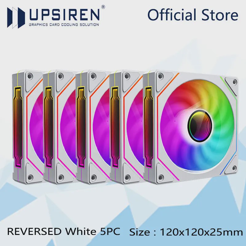 UPSIREN UF-1 PRISM 4 PRO 12cm ARGB PWM PC Ventilator - Stille Koeling met Grote Luchtstroom