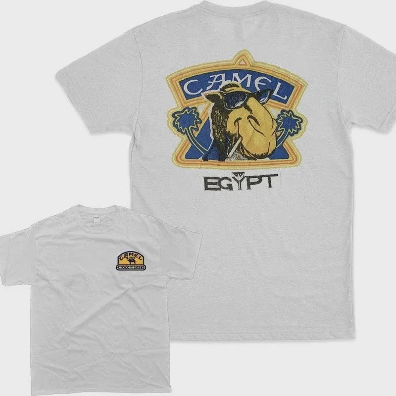 Retro Camel Cigarettes T-Shirt - Vintage Oversized Unisex Kleding