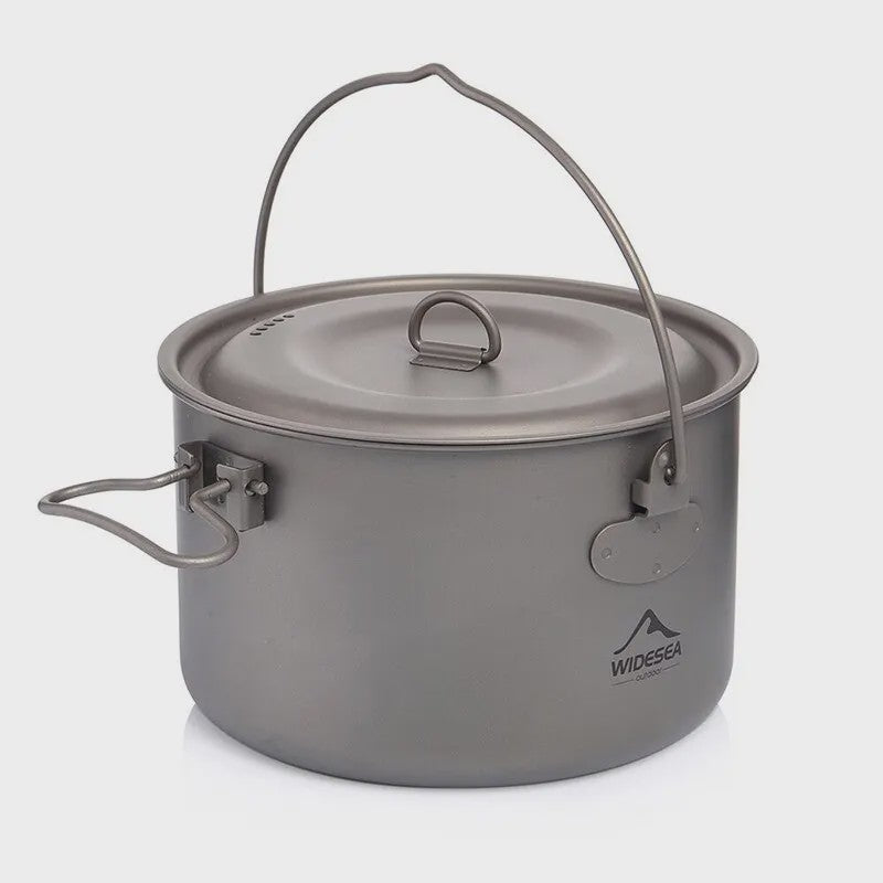 Widesea Titanium Kookset - Lichtgewicht Pannenset voor Outdoor Avonturen