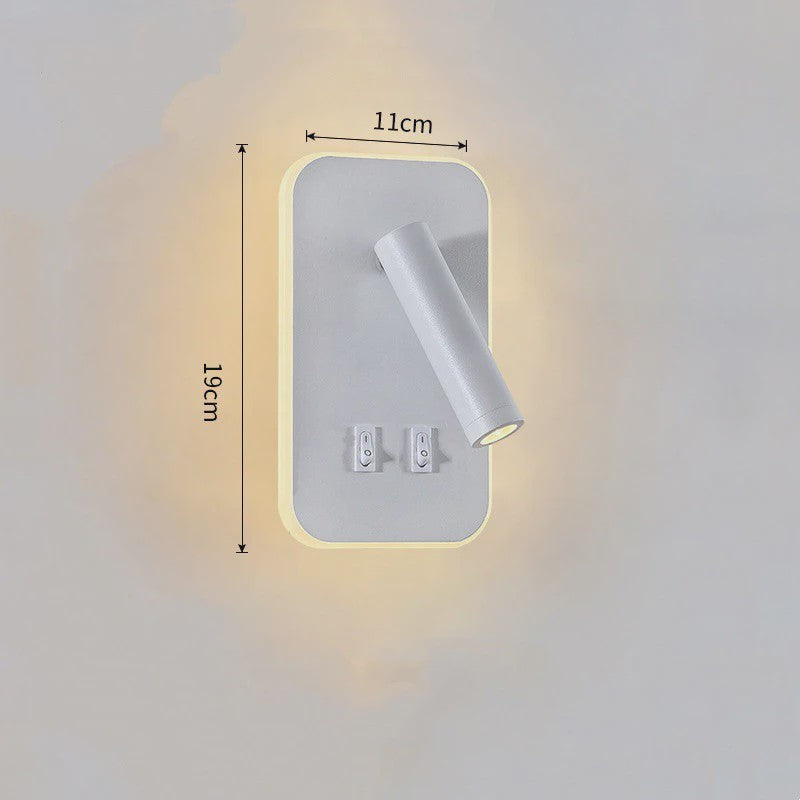 Draaibare LED Wandlamp Aluminium - 350° Rotatie, Dubbele CCT (3000K/6500K)
