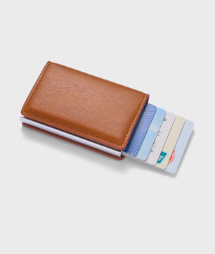 Minimalistische Anti-diefstal RFID Kaarthouder Portemonnee van PU Leer - Slim & Veilig