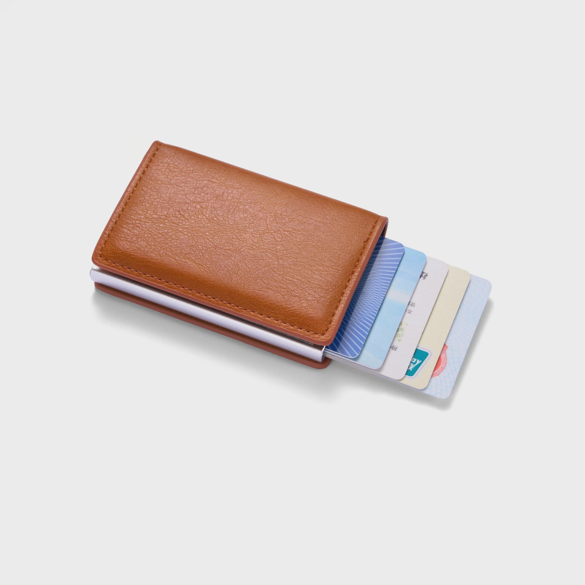 Minimalistische Anti-diefstal RFID Kaarthouder Portemonnee van PU Leer - Slim & Veilig